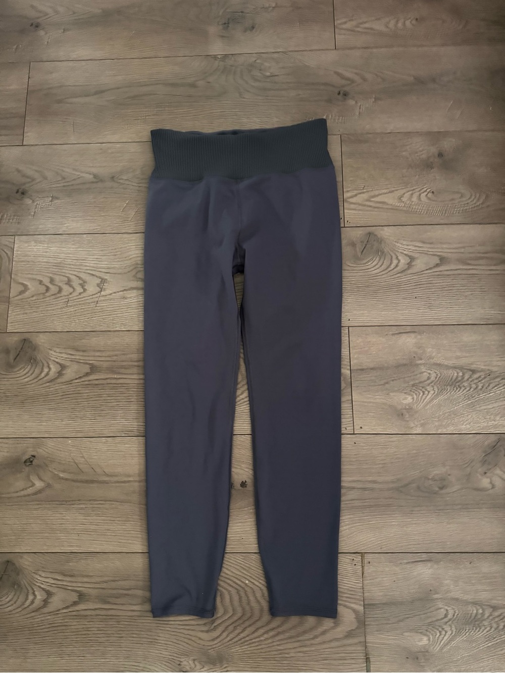 Vuori Ribbed Navy High-Waist Leggings Size L